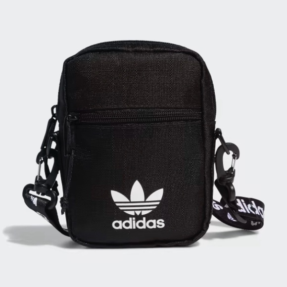 adidas Other - Adidas Festival Black Belt Bag with White Logo